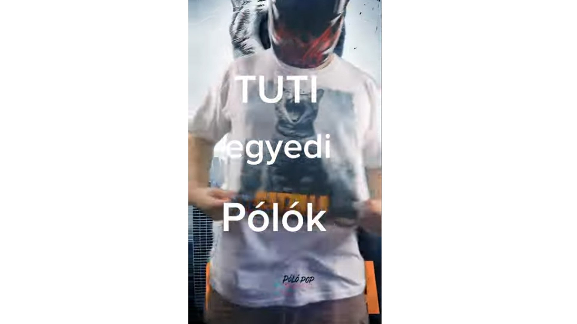 Póló POP zeneklip Hip-Hop Maszkos srác